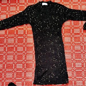 Black and gold sweeter dress by Hunt Club